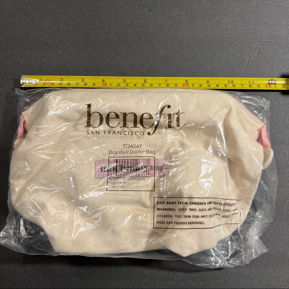 Benefit Cosmetics Talk Beauty To Me Doctor Bag; Sealed, Makeup Bag, Canvas